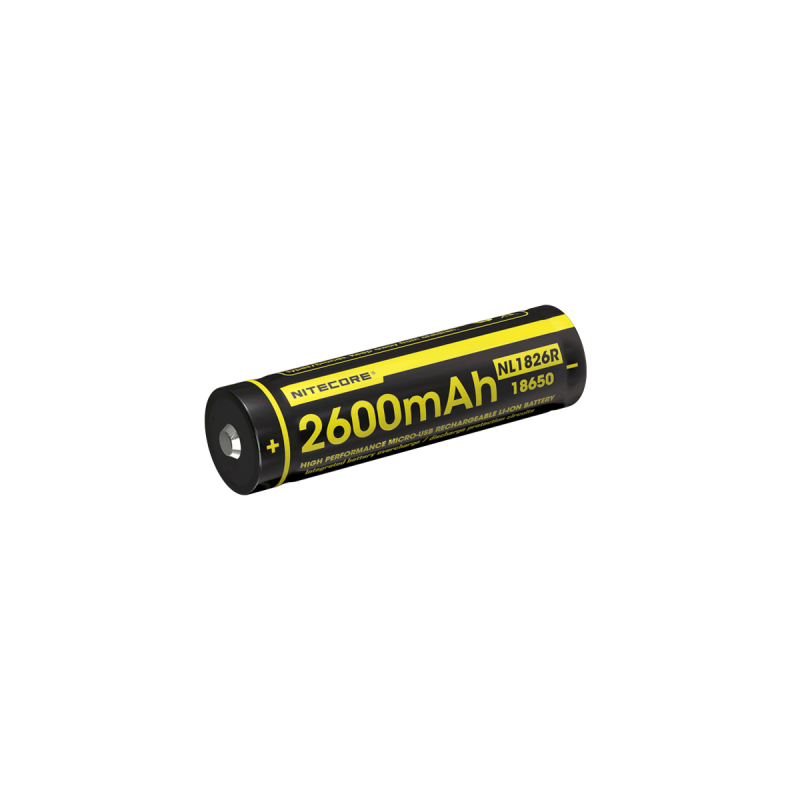 ΜΠΑΤΑΡΙΑ NITECORE 18650 / 2600mAh/Micro USB